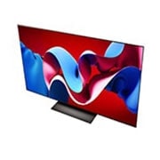 صورة بزاوية من الأعلى لتلفزيون LG OLED evo TV،‏ OLED C4