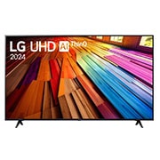 صورة أمامية لتلفزيون LG UHD TV، طراز UT80