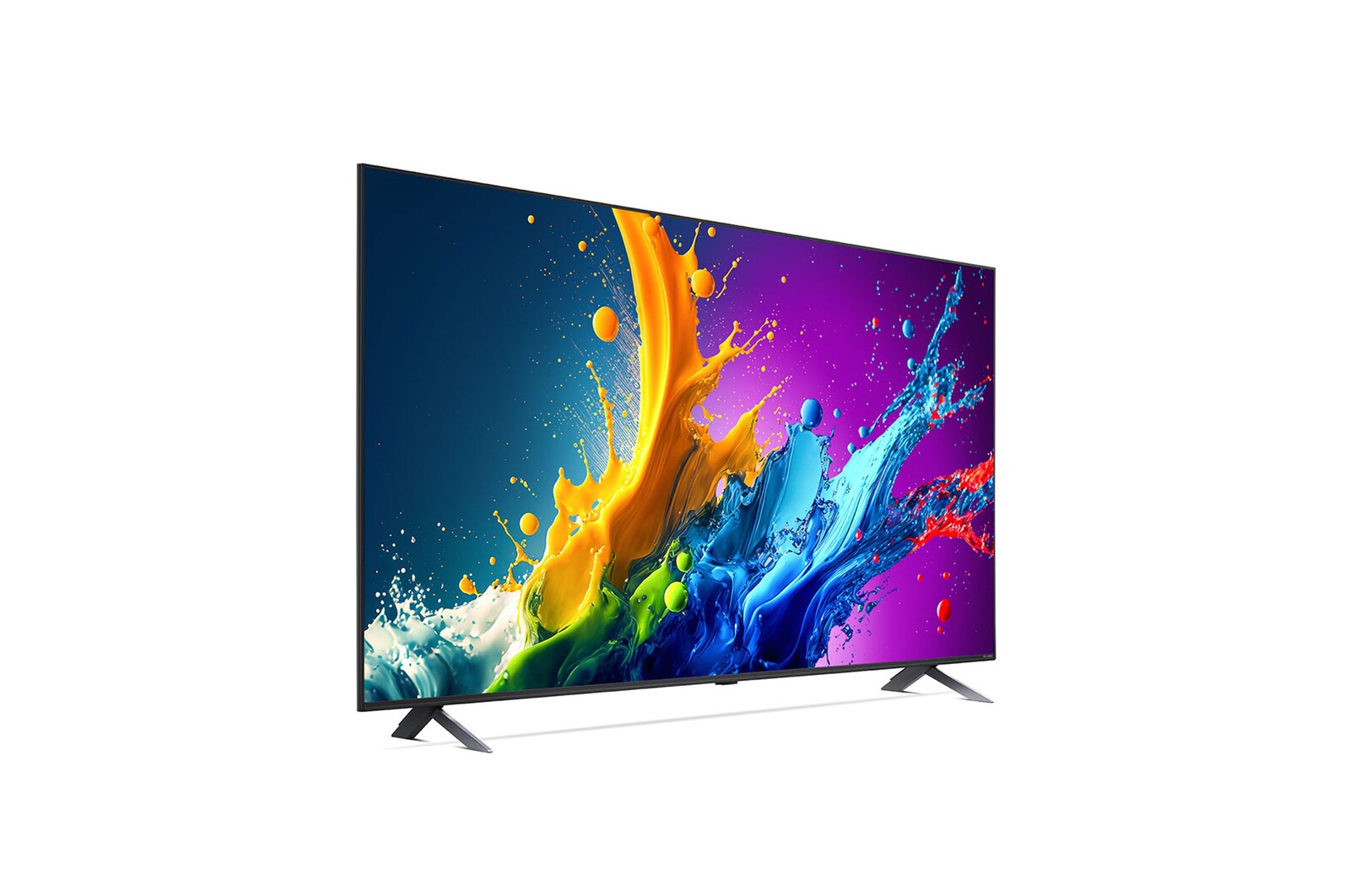 صورة أمامية لتلفزيون LG QNED TV، وQNED80