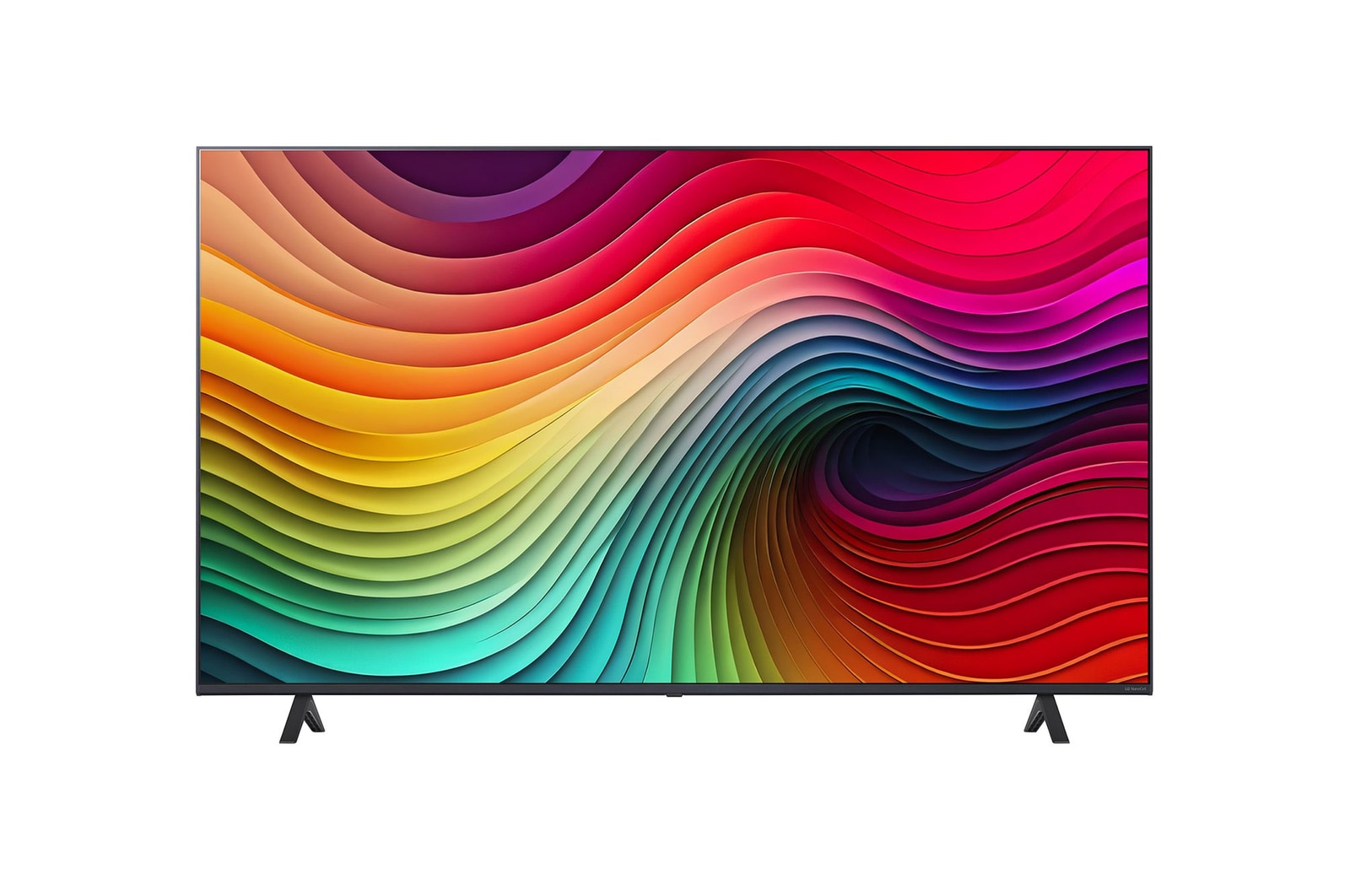 صورة أمامية لتلفزيون LG NanoCell TV، وNANO80