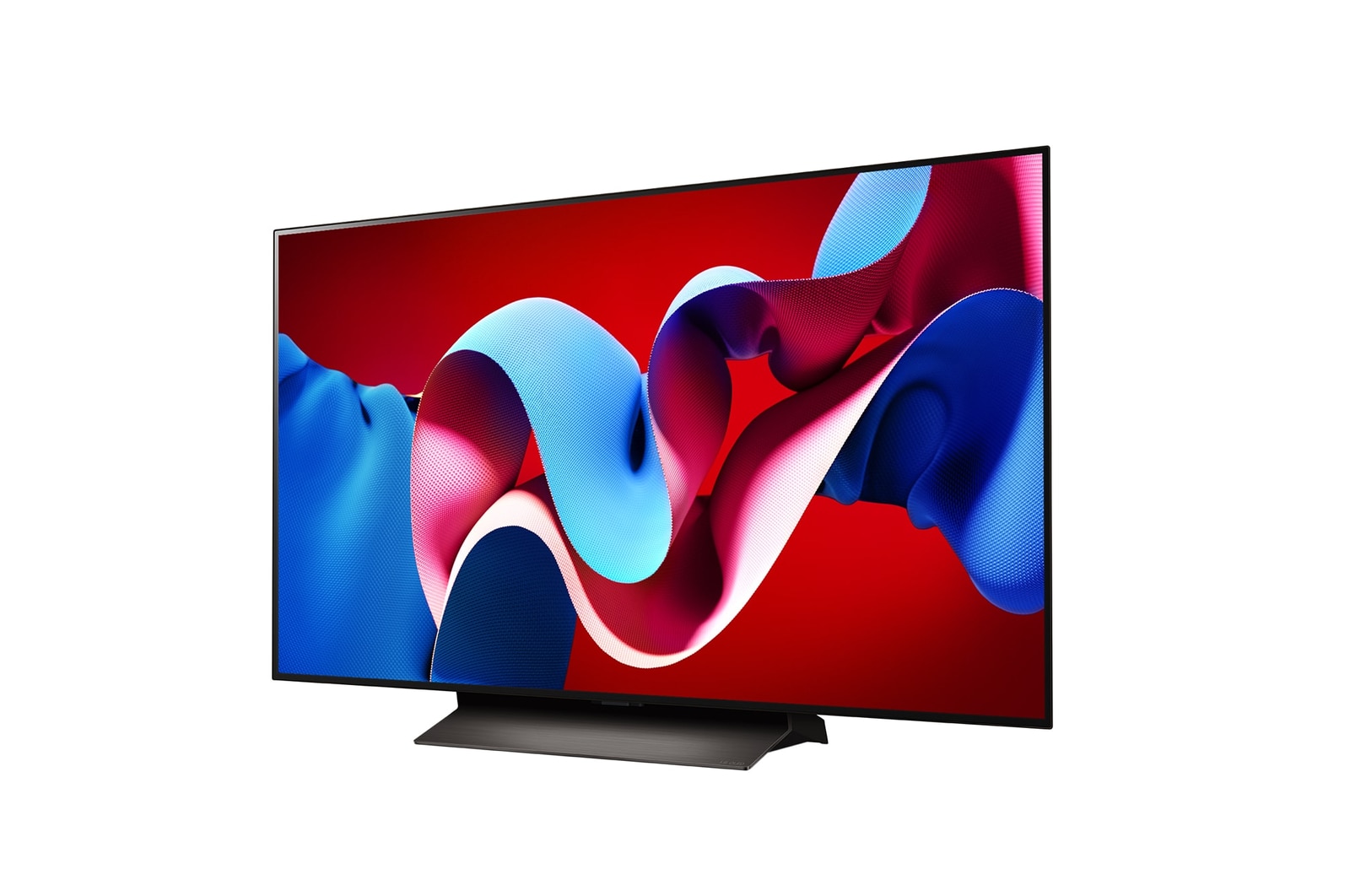 صورة جانبية مائلة لليسار لتلفزيون LG OLED evo TV،‏ OLED C4