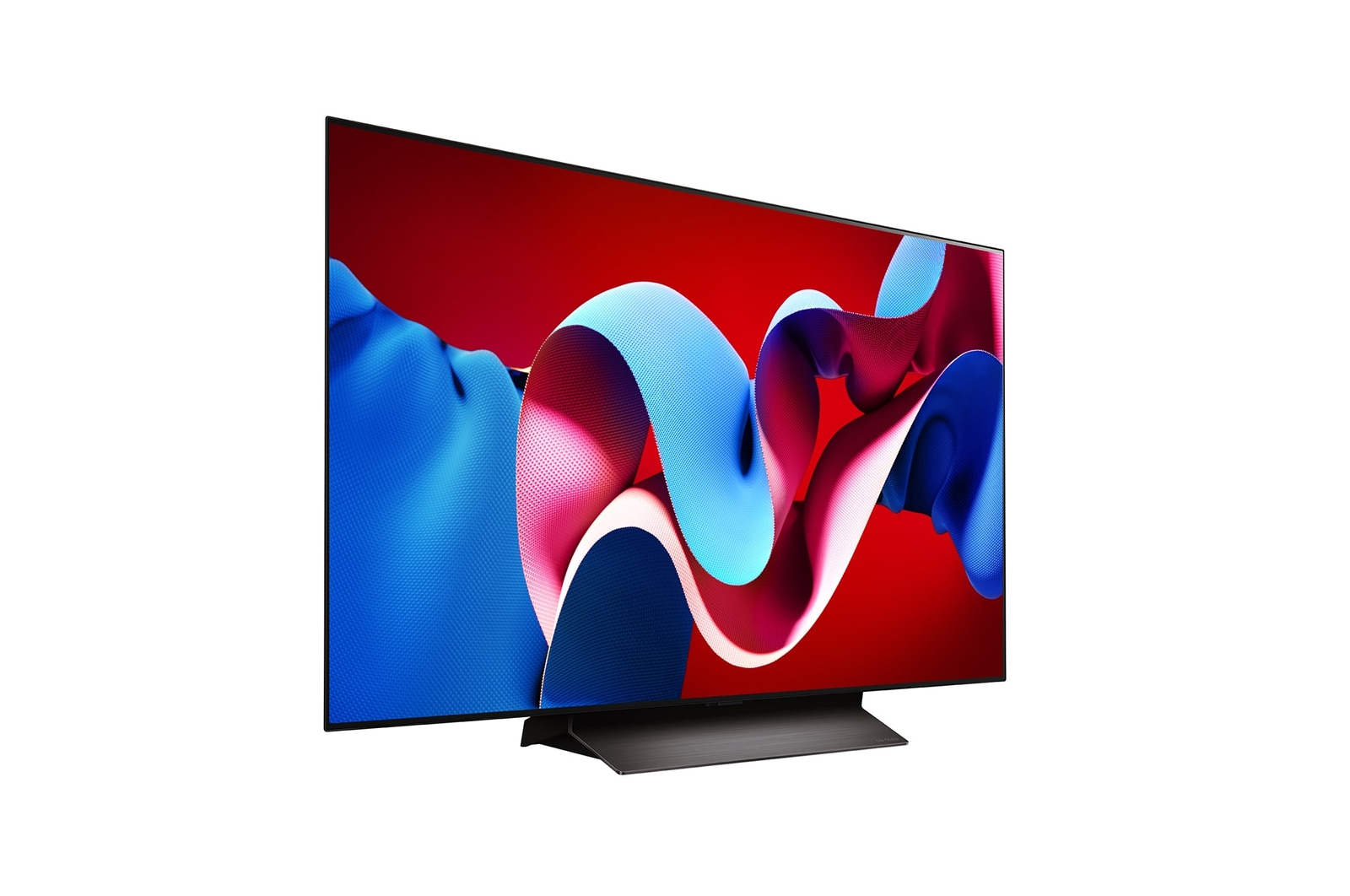 صورة جانبية مائلة لليمين لتلفزيون LG OLED evo TV،‏ OLED C4