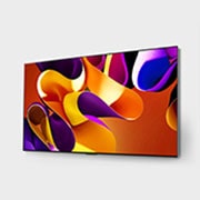 صورة جانبية مائلة بزاوية لليسار لتلفزيون LG OLED evo TV،‏ OLED G4 على الحائط