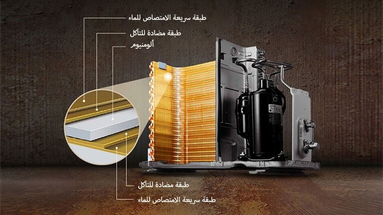 صورة للزعنفة الذهبية داخل الوحدة الخارجية