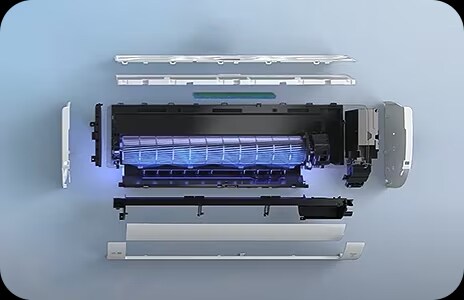 توضح هذه الصورة نظام Air Care المتكامل.	