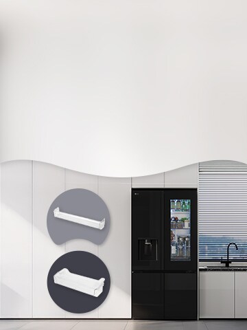 This is a picture of the LG refrigerator and its accessory.