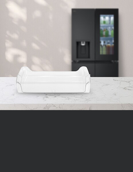 This is a picture of the LG refrigerator tray and basket