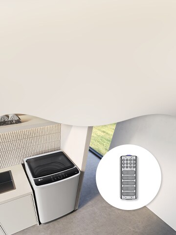 This is a picture of the LG washing machine and its accessory.