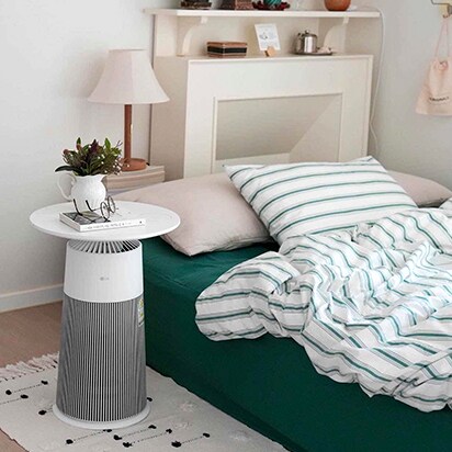 It’s perfect to use next to your bed or sofa, and it doubles as a side table, which is super useful.