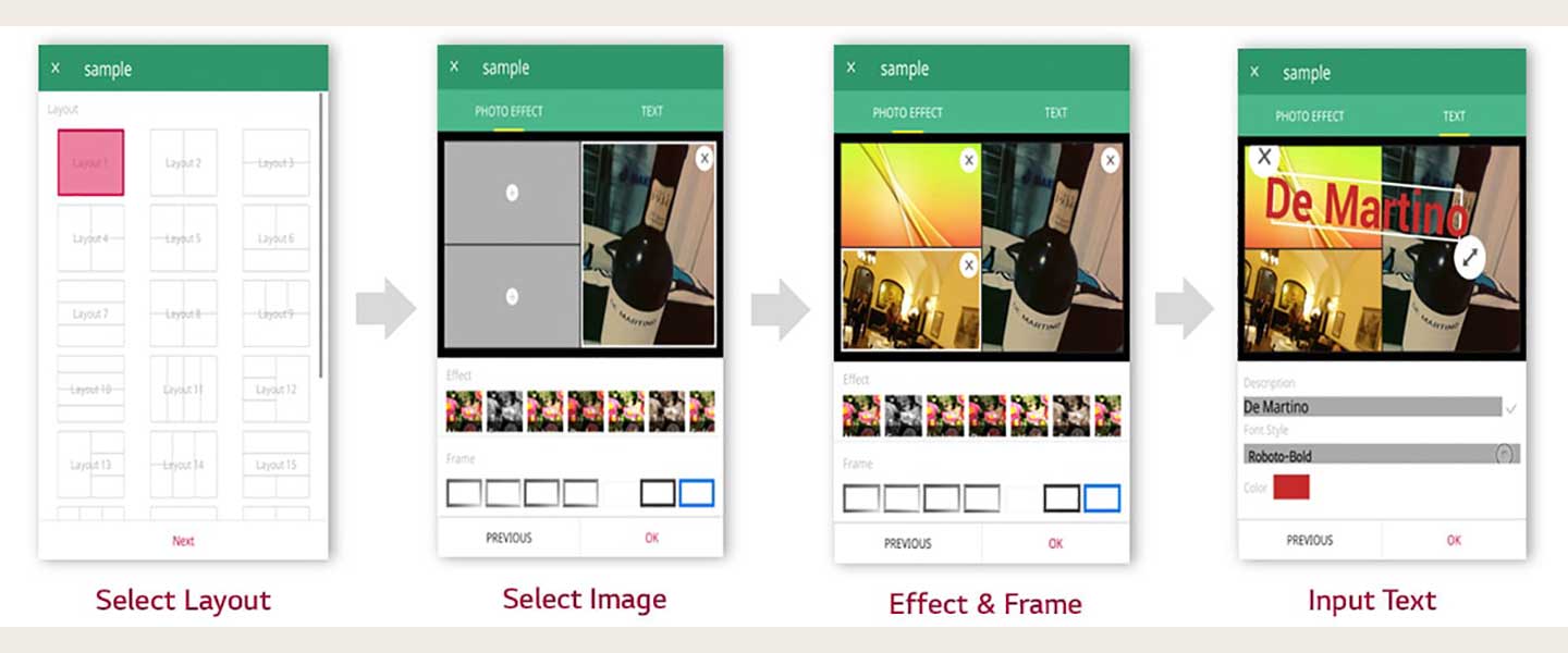 The SuperSign M content editing process