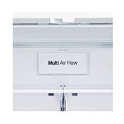 LG 22.6 Cu.Ft, Multi Door Refrigerator, Plantinum Silver Color , Door Cooling+, Inverter Linear Compressor , LM293BBSLN