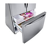 LG 22.6 Cu.Ft, Multi Door Refrigerator, Plantinum Silver Color , Door Cooling+, Inverter Linear Compressor , LM293BBSLN