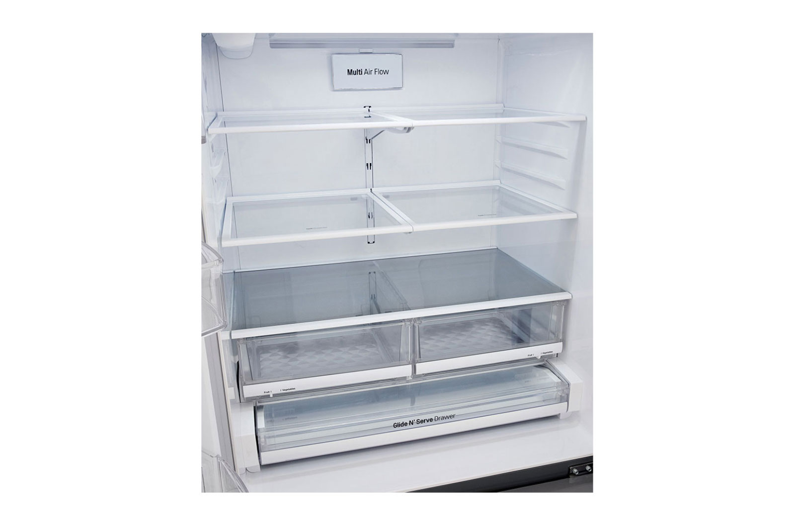 LG 22.6 Cu.Ft, Multi Door Refrigerator, Plantinum Silver Color , Door Cooling+, Inverter Linear Compressor , LM293BBSLN