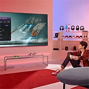 Lifestyle view in hall side view