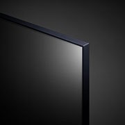 Close-up of the top edge of LG UHD TV, UT80