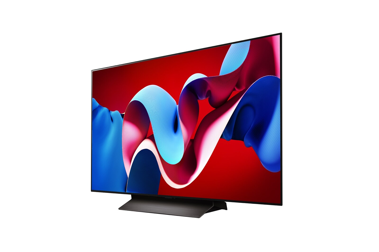 Left-facing side view of LG OLED evo TV