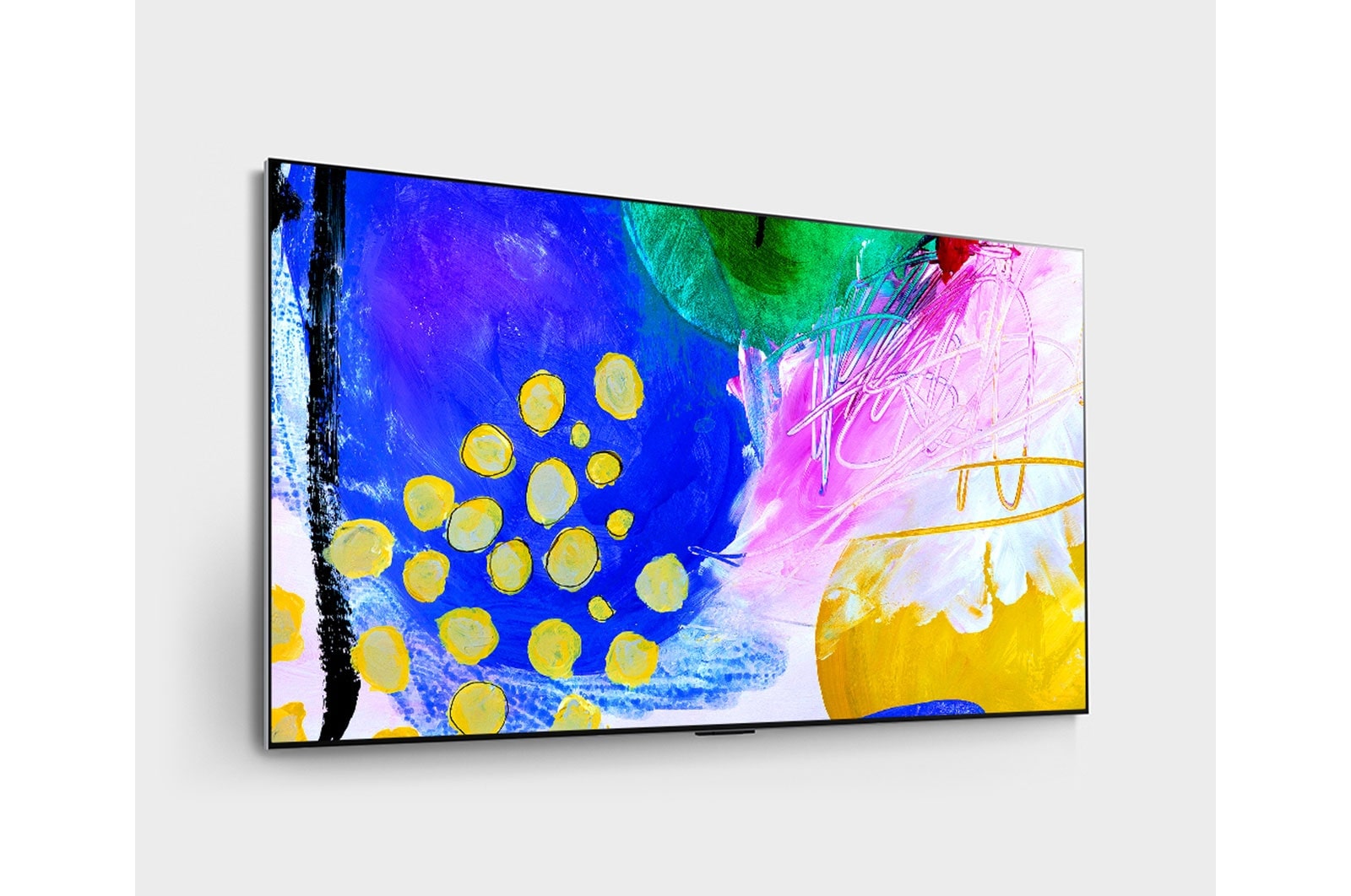 LG 4K OLED Smart TV 77 inch Series G2 with gallery design, a9 Gen5 4K Processor, G-Sync & FreeSync for gaming. 1ms response time., OLED77G26LA