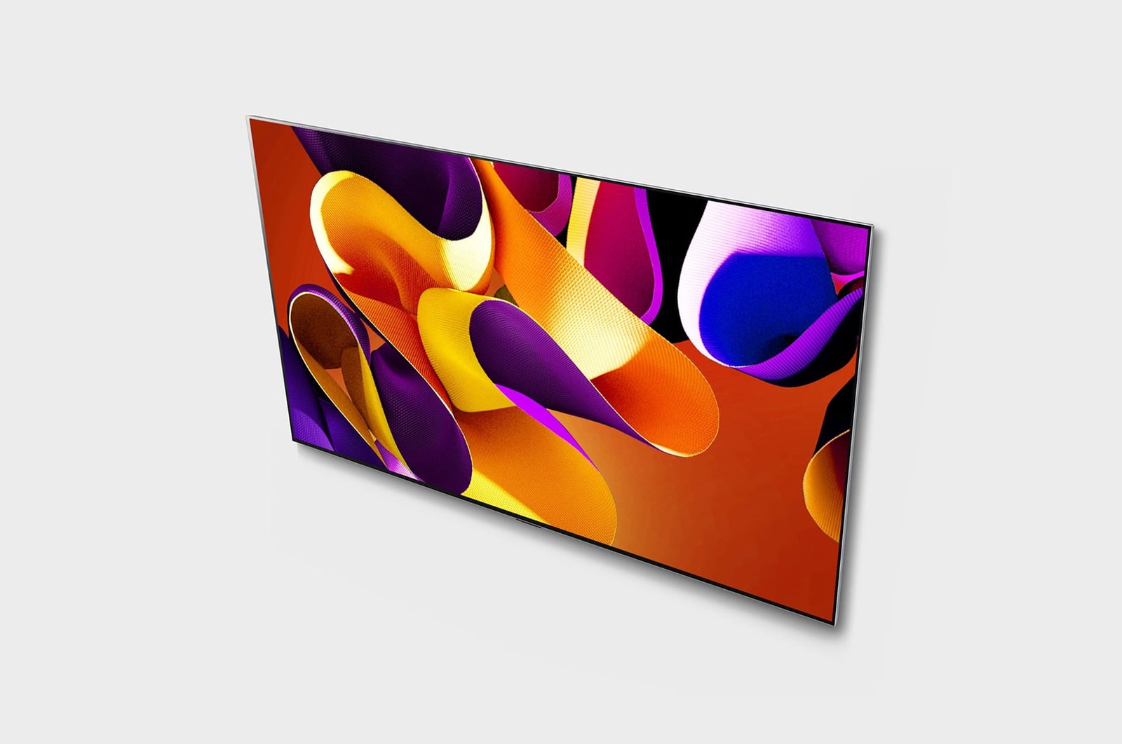 Angled view of LG OLED evo TV, OLED G4 from above