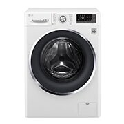 Front view of 10.5kg Front load washing machine, White Color, TurboWash™, SmartThinQ (wi-fi)  WFS1114WHN