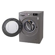 LG 10.5kg Front load washing machine, Silver Color, TurboWash™, SmartThinQ (wi-fi) , WFS1114XMN