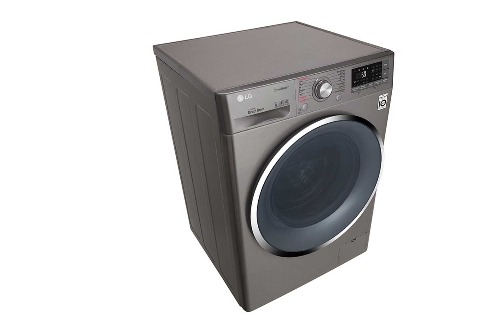 LG 10.5kg Front load washing machine, Silver Color, TurboWash™, SmartThinQ (wi-fi) , WFS1114XMN