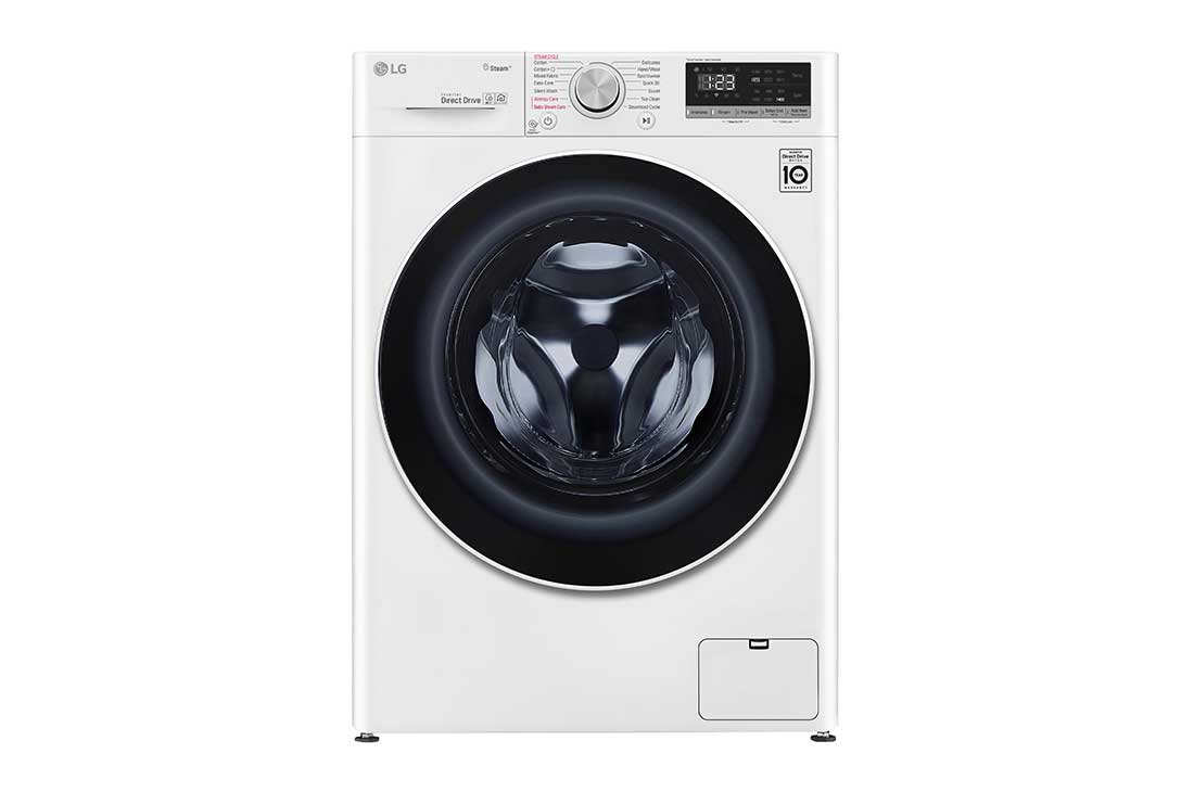 LG 9 kg Front Load washing Machine with AI DD™ ,White color , WFV0914WH