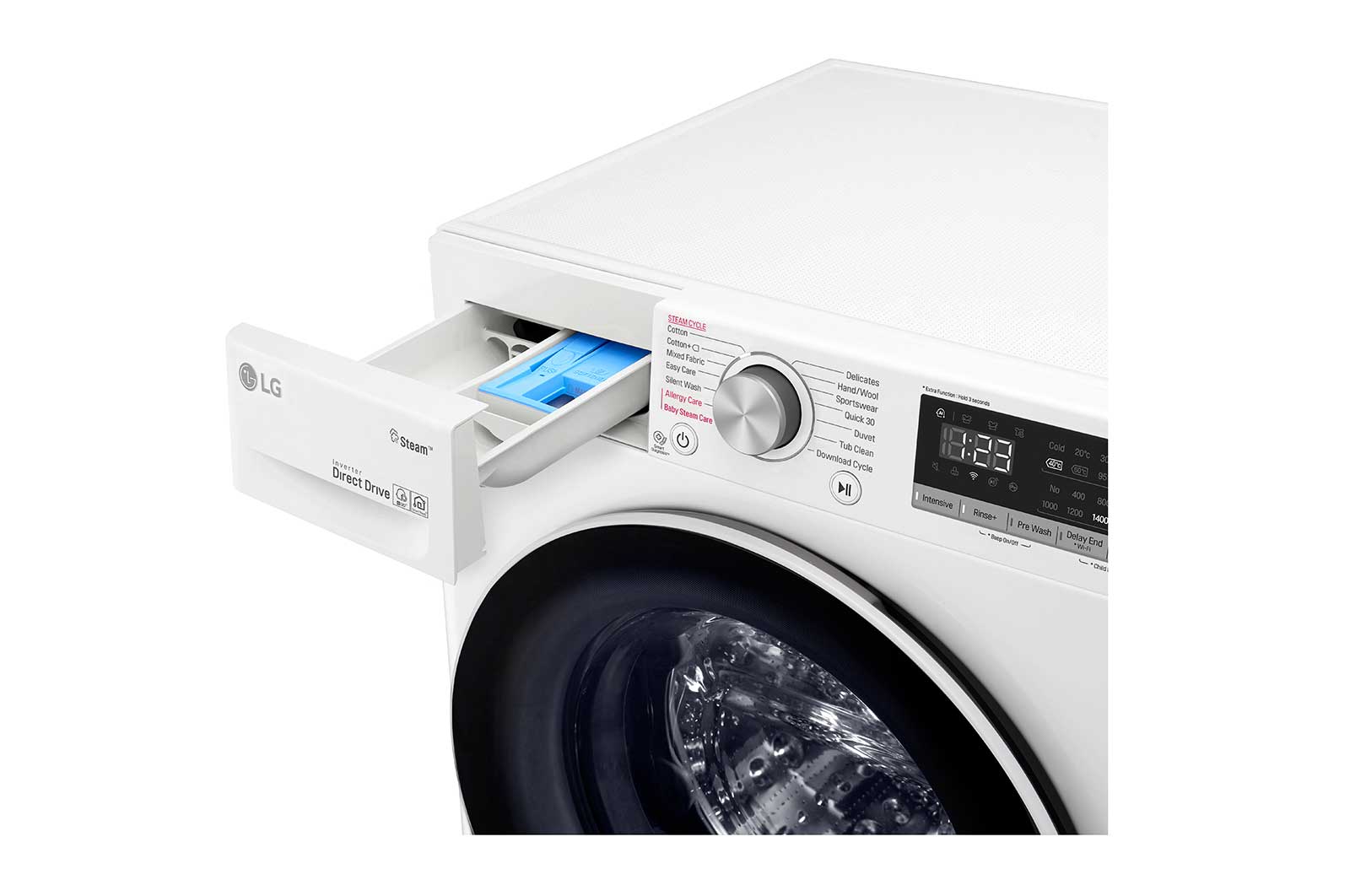 LG 9 kg Front Load washing Machine with AI DD™ ,White color , WFV0914WH