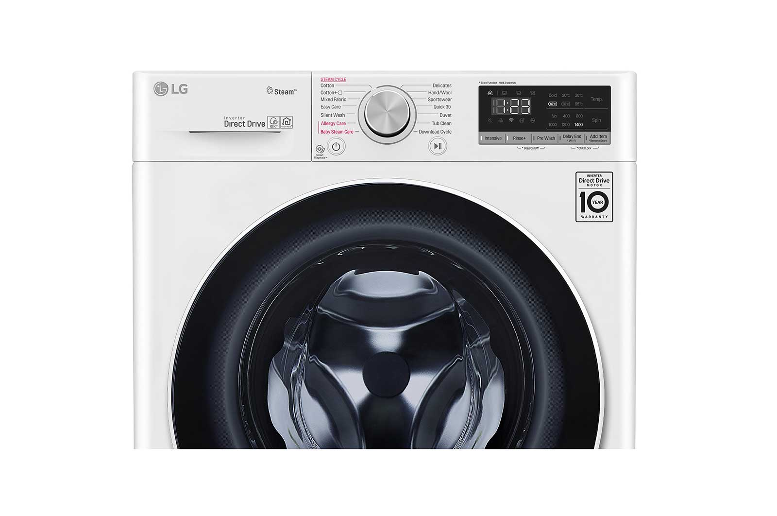 LG 9 kg Front Load washing Machine with AI DD™ ,White color , WFV0914WH