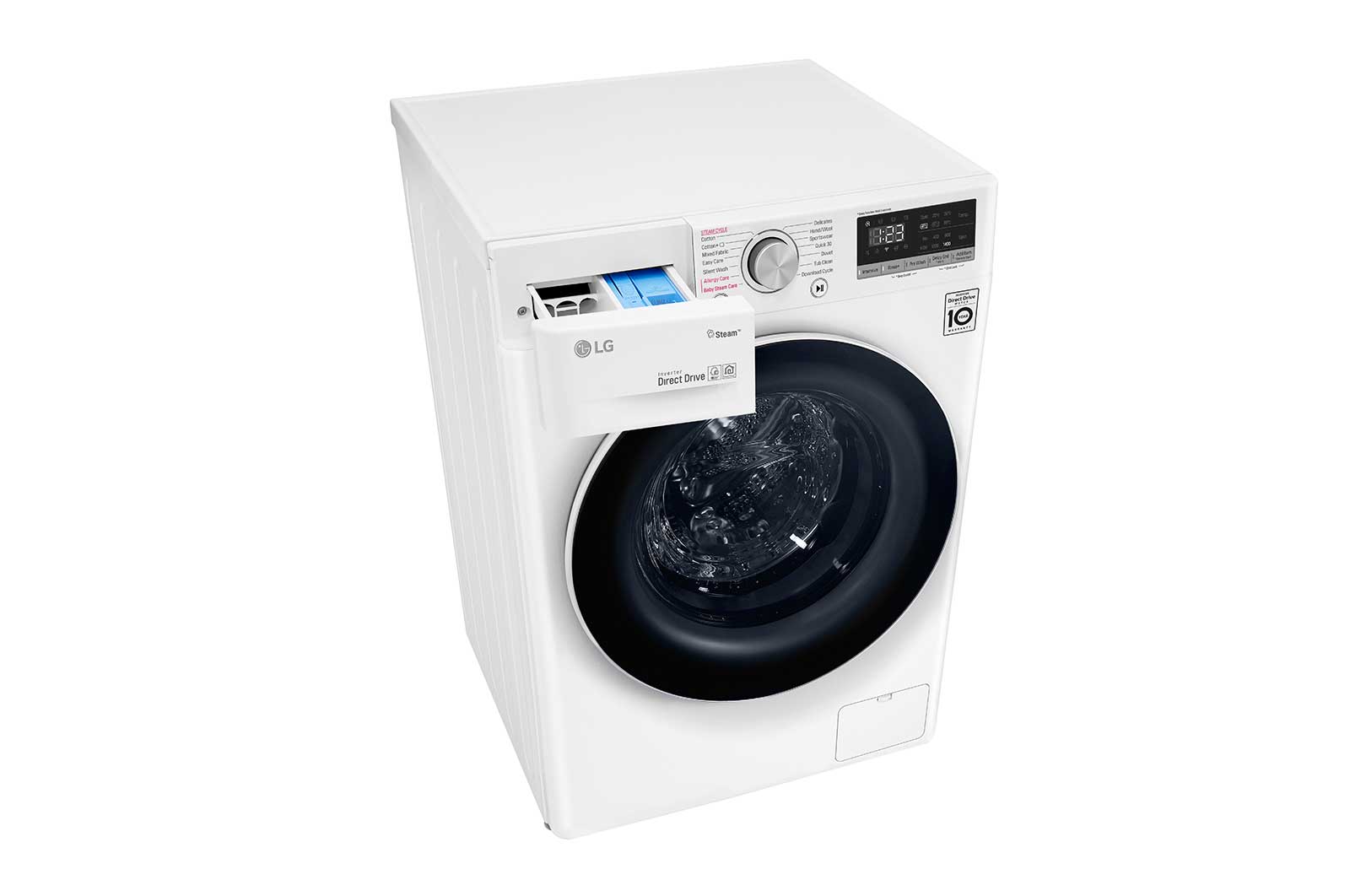 LG 9 kg Front Load washing Machine with AI DD™ ,White color , WFV0914WH