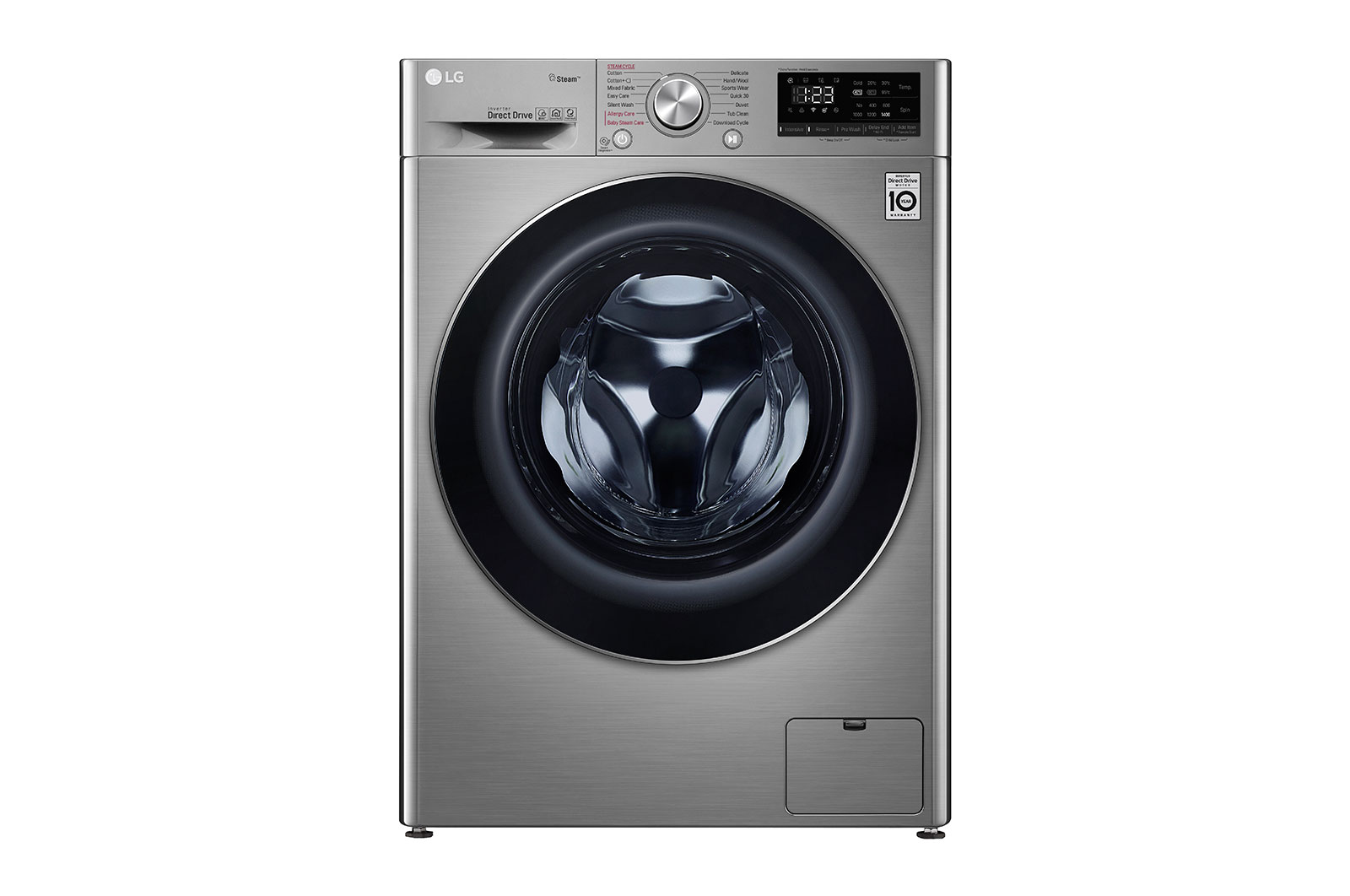 Front view of 9 kg Front Load washing Machine with AI DD™ ,VCM color WFV0914XM