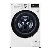 Front view of 10.5 kg Front Load washing Machine with AI DD™ ,White color  WFV1114WHT