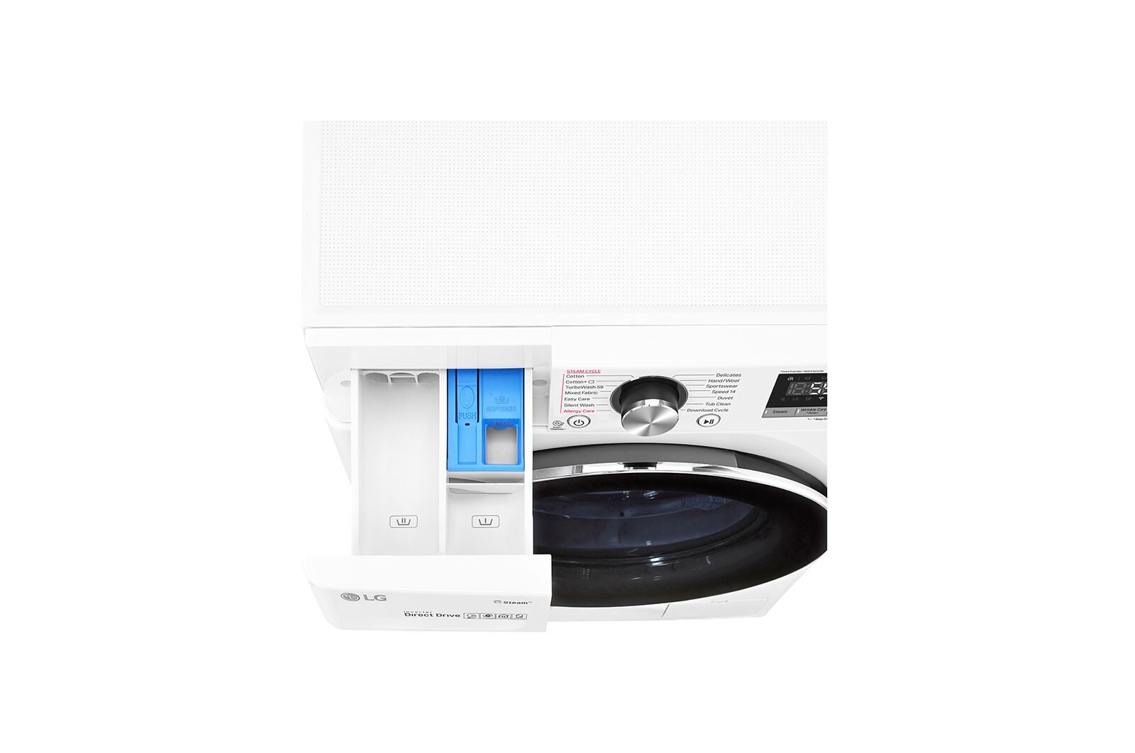 LG 10.5 kg Front Load washing Machine with AI DD™ ,White color , WFV1114WHT