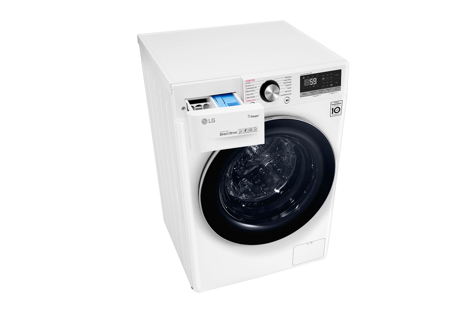 LG 10.5 kg Front Load washing Machine with AI DD™ ,White color , WFV1114WHT