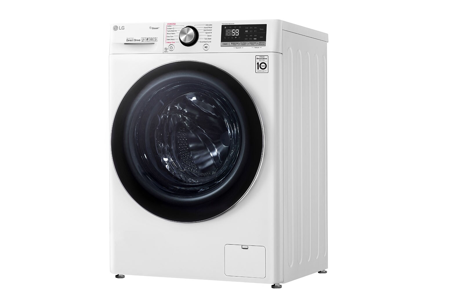 LG 10.5 kg Front Load washing Machine with AI DD™ ,White color , WFV1114WHT