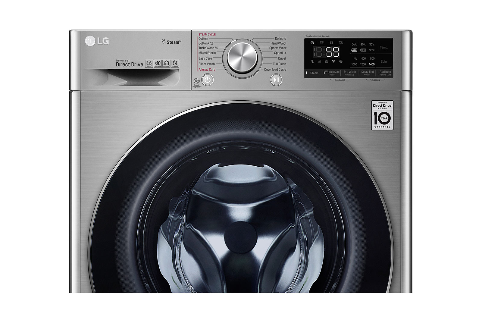 LG 10.5 kg Front Load washing Machine with AI DD™ ,VCM color , WFV1114XMT