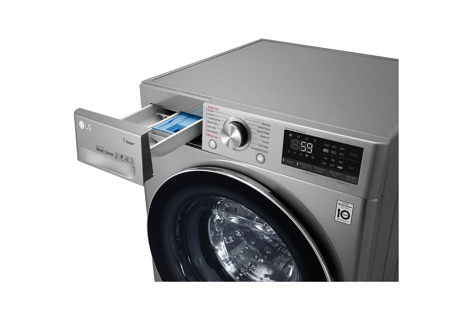 LG 10.5 kg Front Load washing Machine with AI DD™ ,VCM color , WFV1114XMT