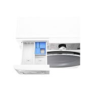 LG Capacity 12kg, Front Load, White Color, TrueSteam, 6 Motion DD, Inverter Direct Drive Motor, WFV1214WHT1