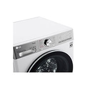 LG Capacity 12kg, Front Load, White Color, TrueSteam, 6 Motion DD, Inverter Direct Drive Motor, WFV1214WHT1