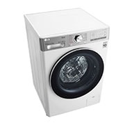 LG Capacity 12kg, Front Load, White Color, TrueSteam, 6 Motion DD, Inverter Direct Drive Motor, WFV1214WHT1