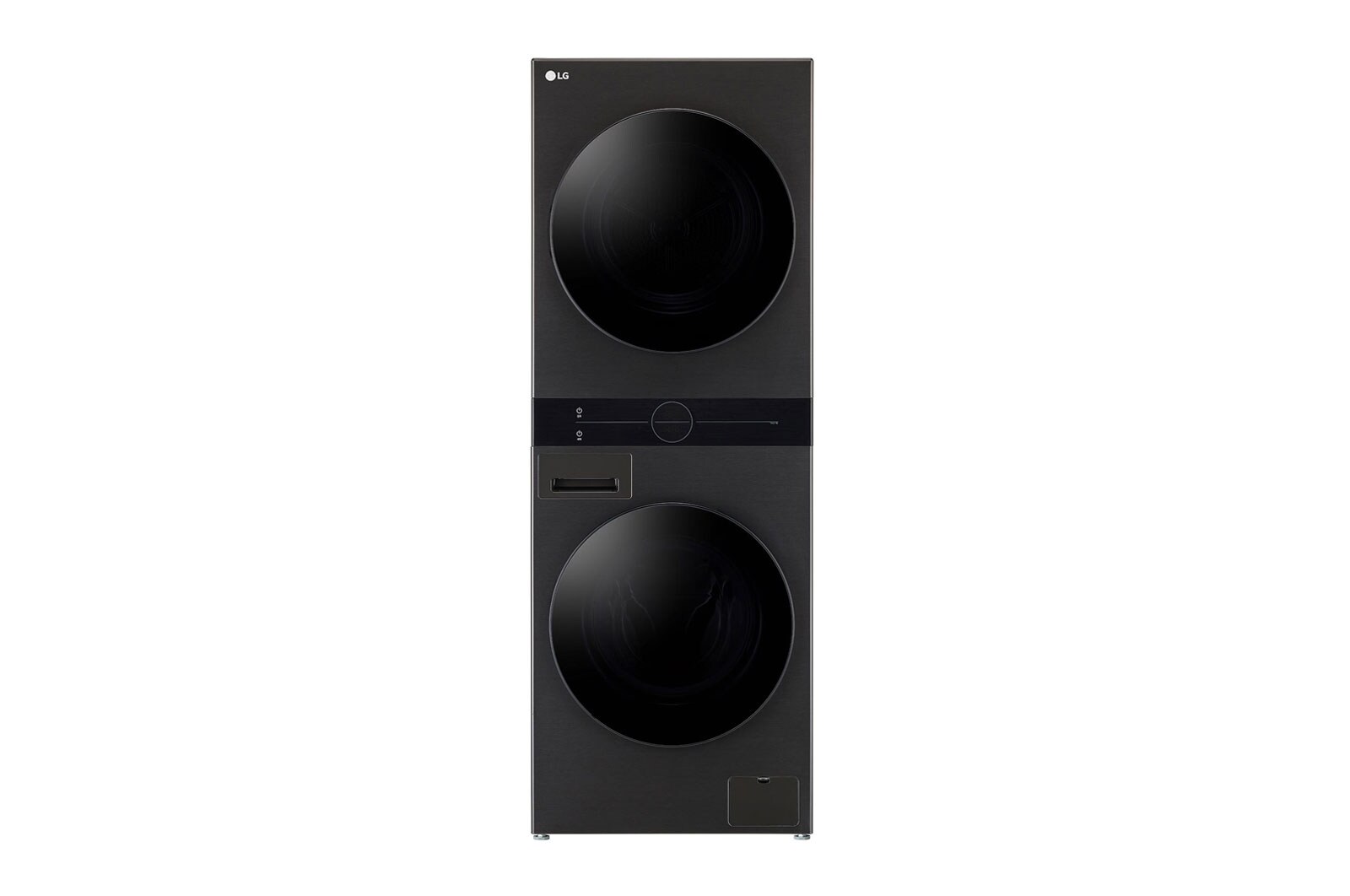 LG 13/10kg LG WashTower™ with Centre Control™, Black Steel color, WK1310BST