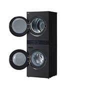 LG 13/10kg LG WashTower™ with Centre Control™, Black Steel color, WK1310BST
