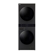 LG 13/10kg LG WashTower™ with Centre Control™, Black Steel color, WK1310BST