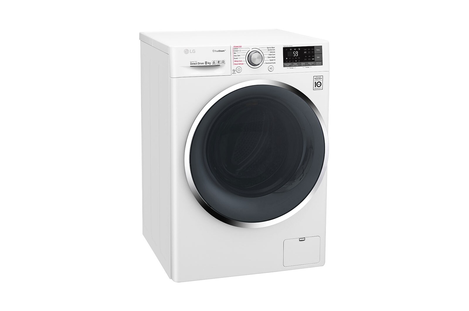 LG 8kg  Washer with 5kg Dryer Front load washing machine , Steam , Smart ThinQ (Wi –Fi), WSC0805WH