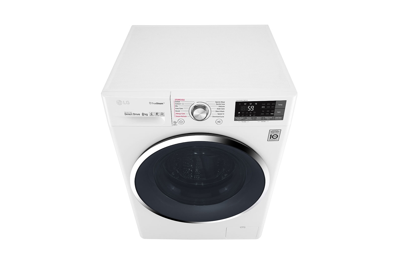 LG 8kg  Washer with 5kg Dryer Front load washing machine , Steam , Smart ThinQ (Wi –Fi), WSC0805WH
