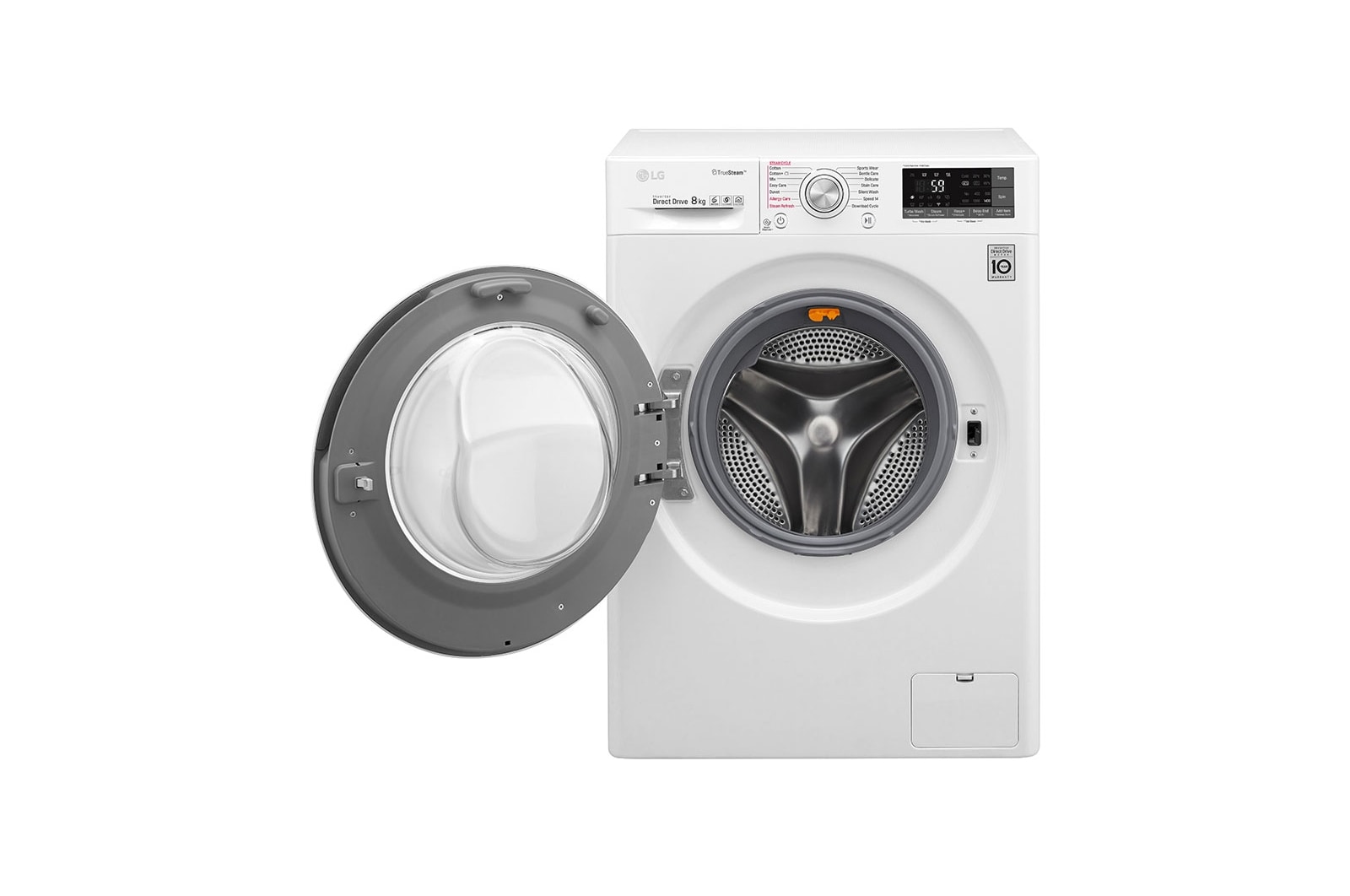 LG 8kg  Washer with 5kg Dryer Front load washing machine , Steam , Smart ThinQ (Wi –Fi), WSC0805WH