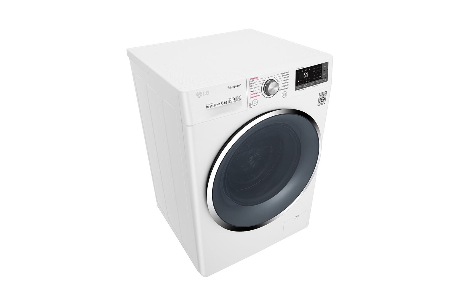 LG 8kg  Washer with 5kg Dryer Front load washing machine , Steam , Smart ThinQ (Wi –Fi), WSC0805WH