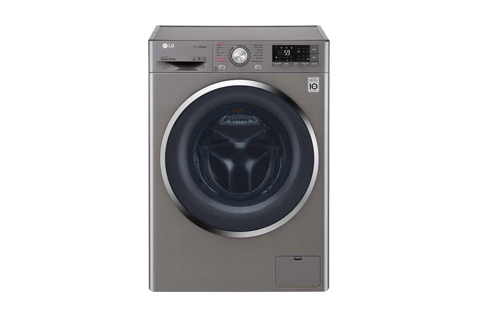 Front view of 9kg washer with 5kg Dryer Front load washing machine, Steam, Smart ThinQ (Wi–Fi) WSC0905XMN