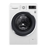 Front view of 10.5kg washer with 7kg Dryer Front load washing machine, White Color, Turbo Dry WSC1107WHN