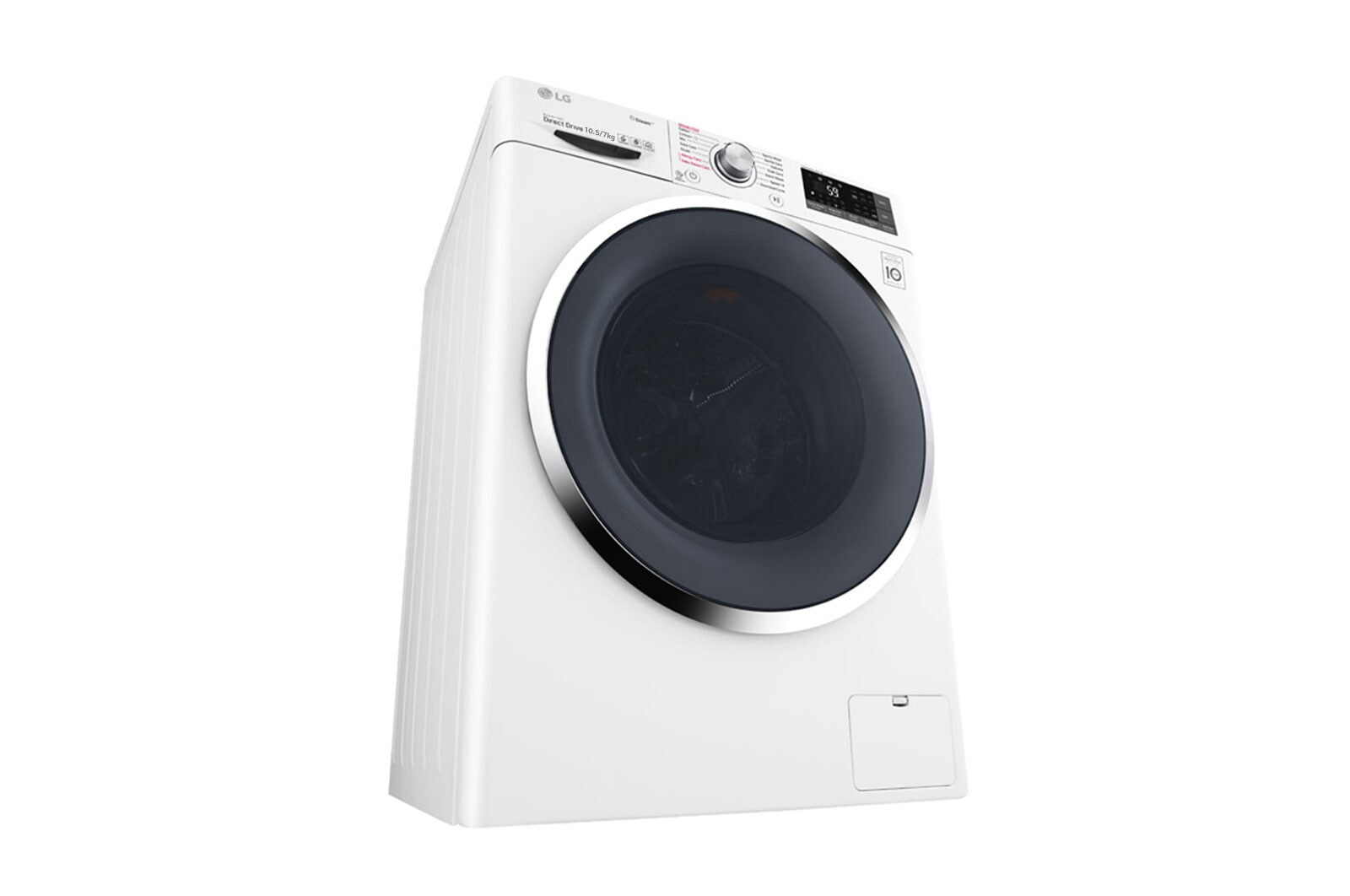 LG 10.5kg washer with 7kg Dryer Front load washing machine, White Color, Turbo Dry, WSC1107WHN