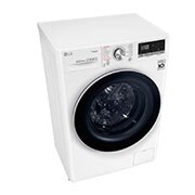 LG 8 kg Washer with 5kg Dryer Front Load washing Machine with AI DD™ (Intelligent Care with 18% More Fabric Protection) , Washer and Dryer in One, Steam,Bigger Capacity in Same Size,SmartThinQ™ (Wi-Fi), Tempered Glass Door, Stainless Lifter., WSV0805WH